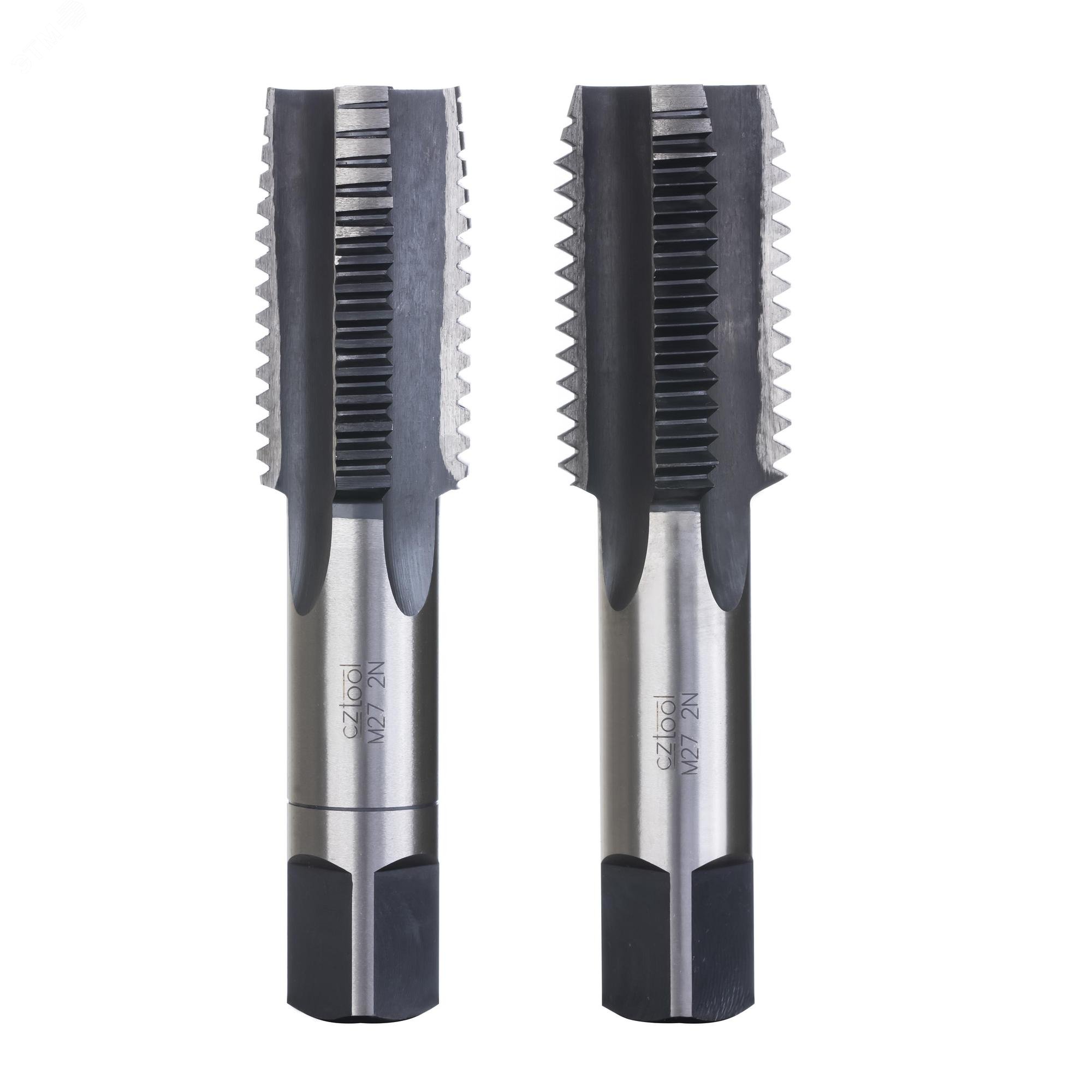 Изображение товара Набор метчиков М27х3,0 2 шт из стали 115CrV3 для внутренней резьбы