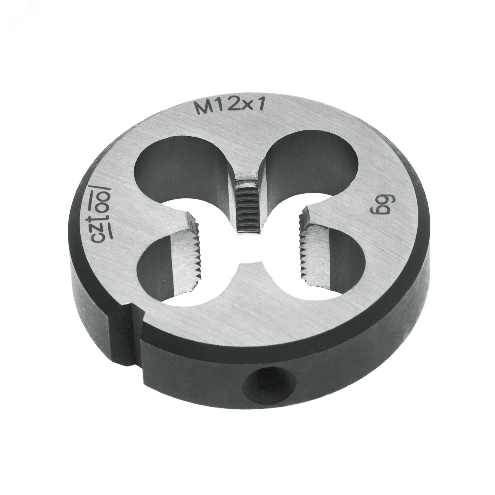 Изображение товара Плашка М12х1,0 115CrV3 DIN22568 6g 38х10мм для резьбовых соединений