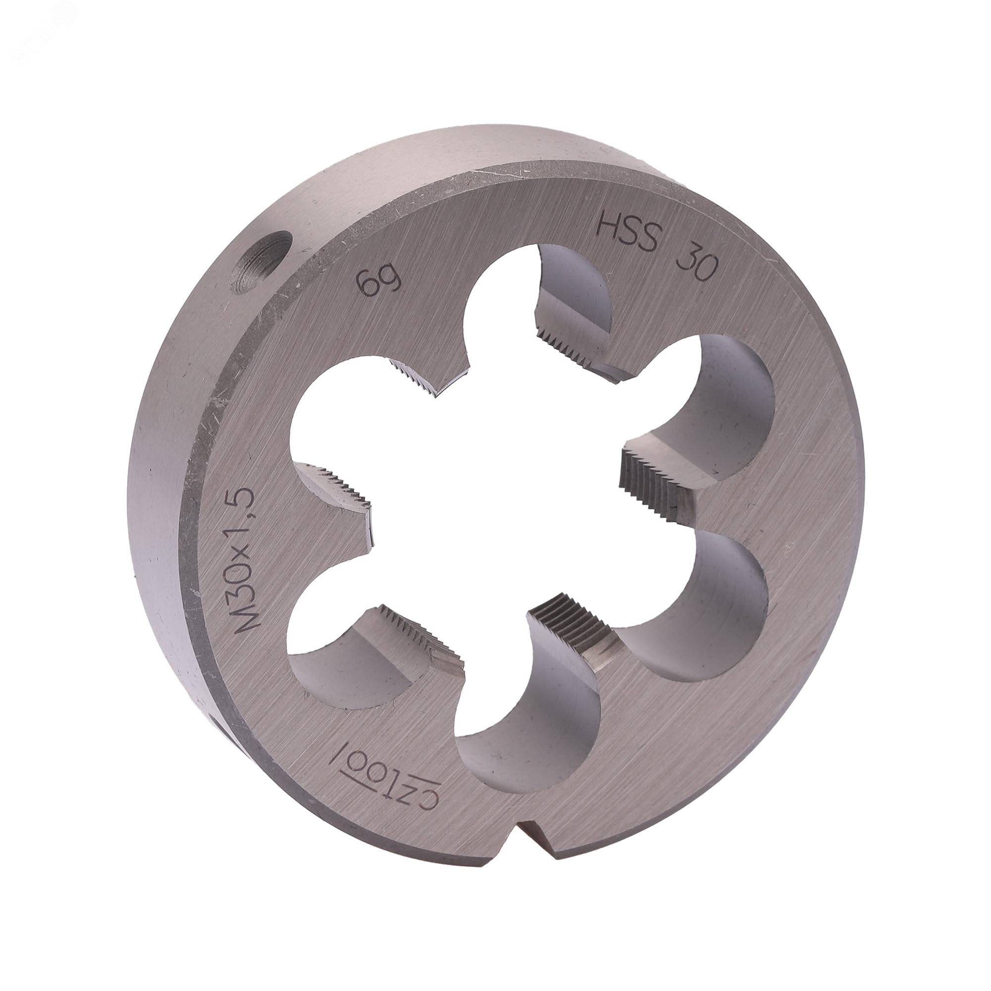 Изображение товара Плашка М30х1,5 HSS DIN22568 6g 65х18мм for резьба нарезание метрическая Изображение товара Плашка М30х1,5 HSS DIN22568 6g 65х18мм for резьба нарезание метрическая