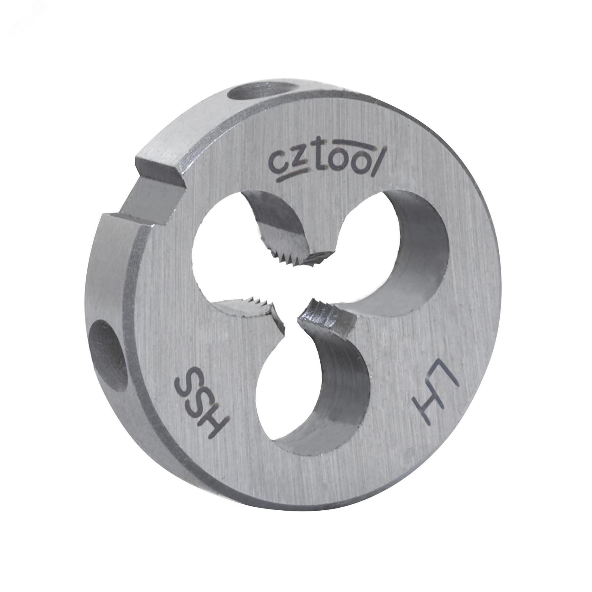 Изображение товара Плашка левая М3х0, 35 HSS DIN22568 - высококачественный инструмент для нарезания резьбы