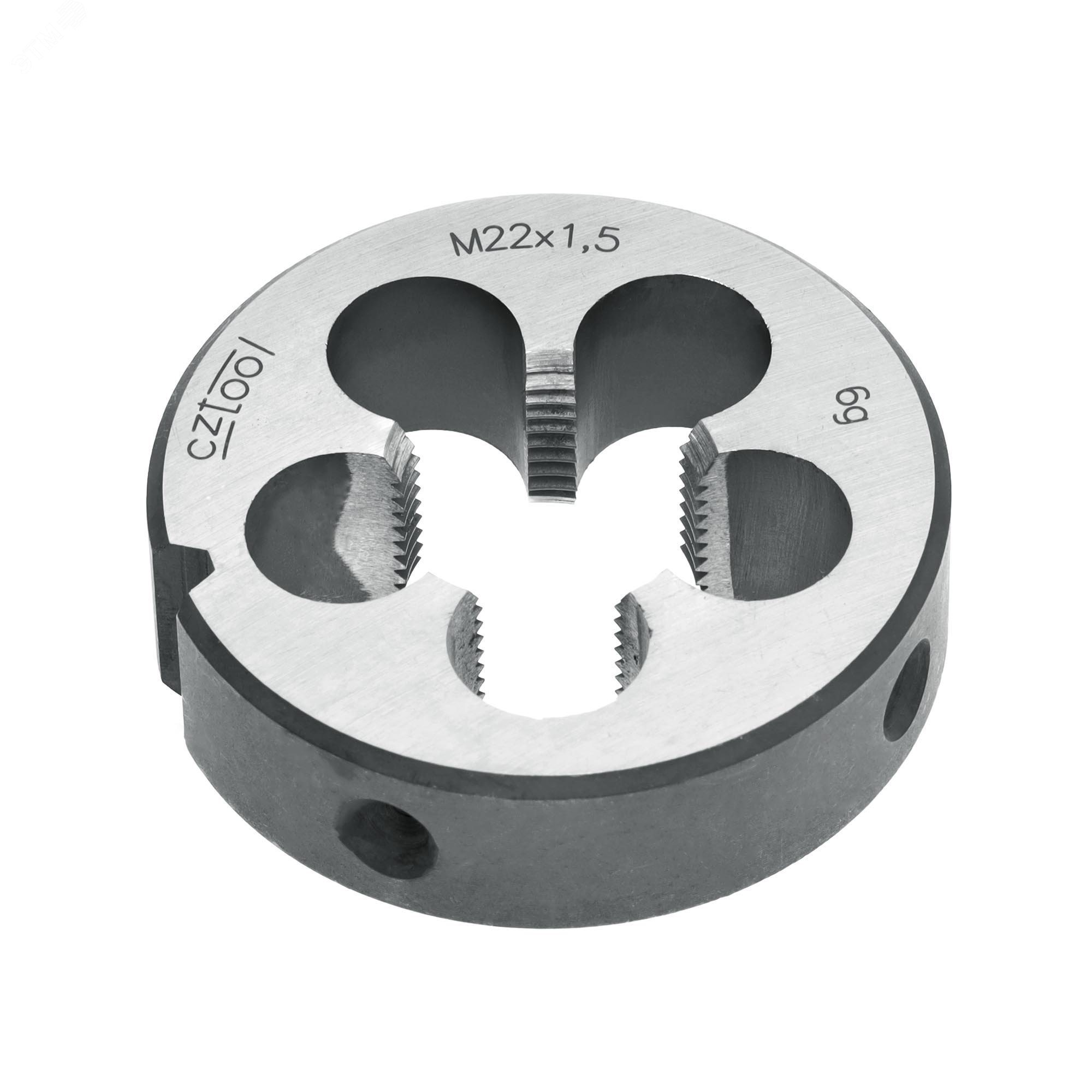 Изображение товара Плашка М22х1,5 115CrV3 DIN22568 6g 55х16мм