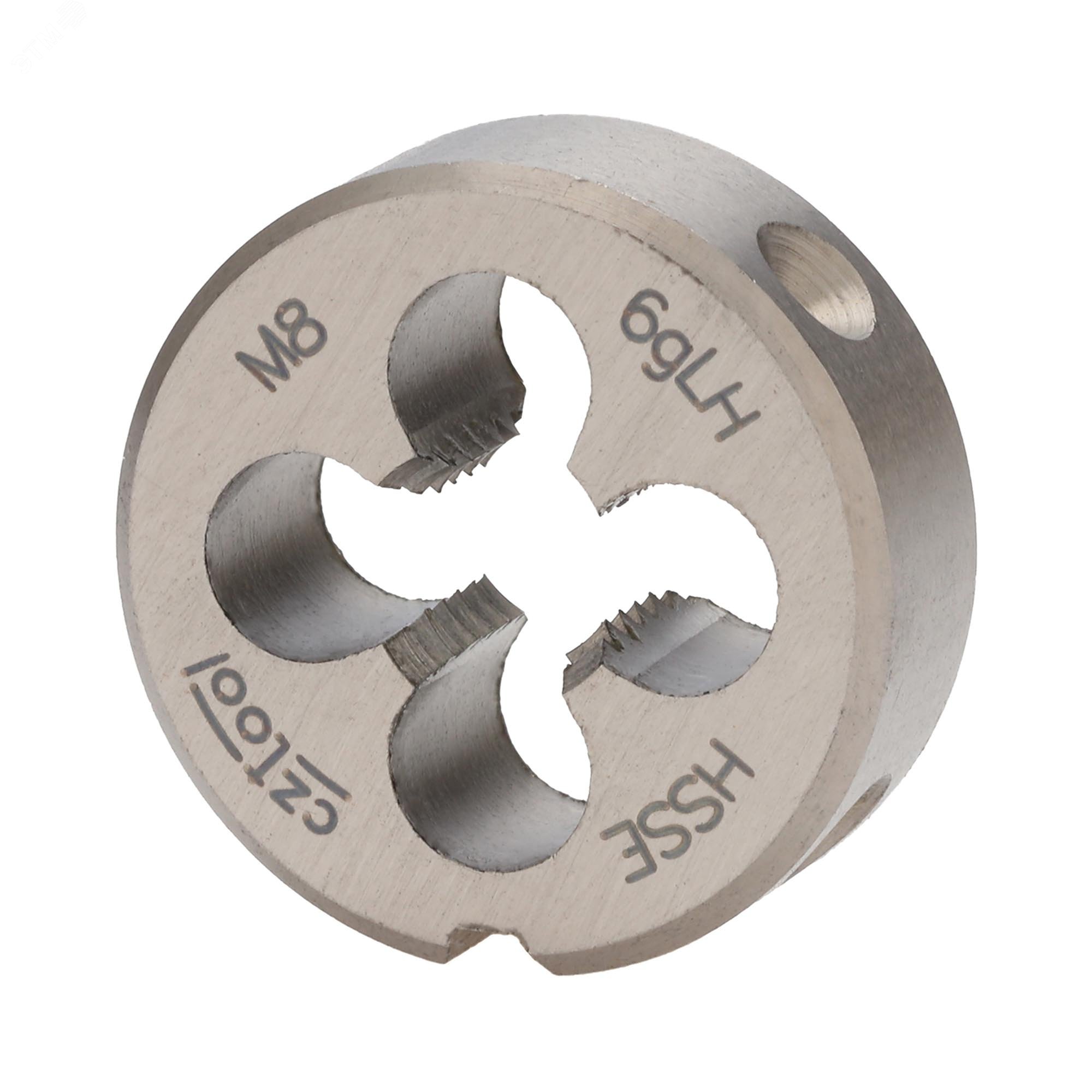 Изображение товара Плашка левая М8х1,25 HSSE-VA DIN22568 6g 25х9мм