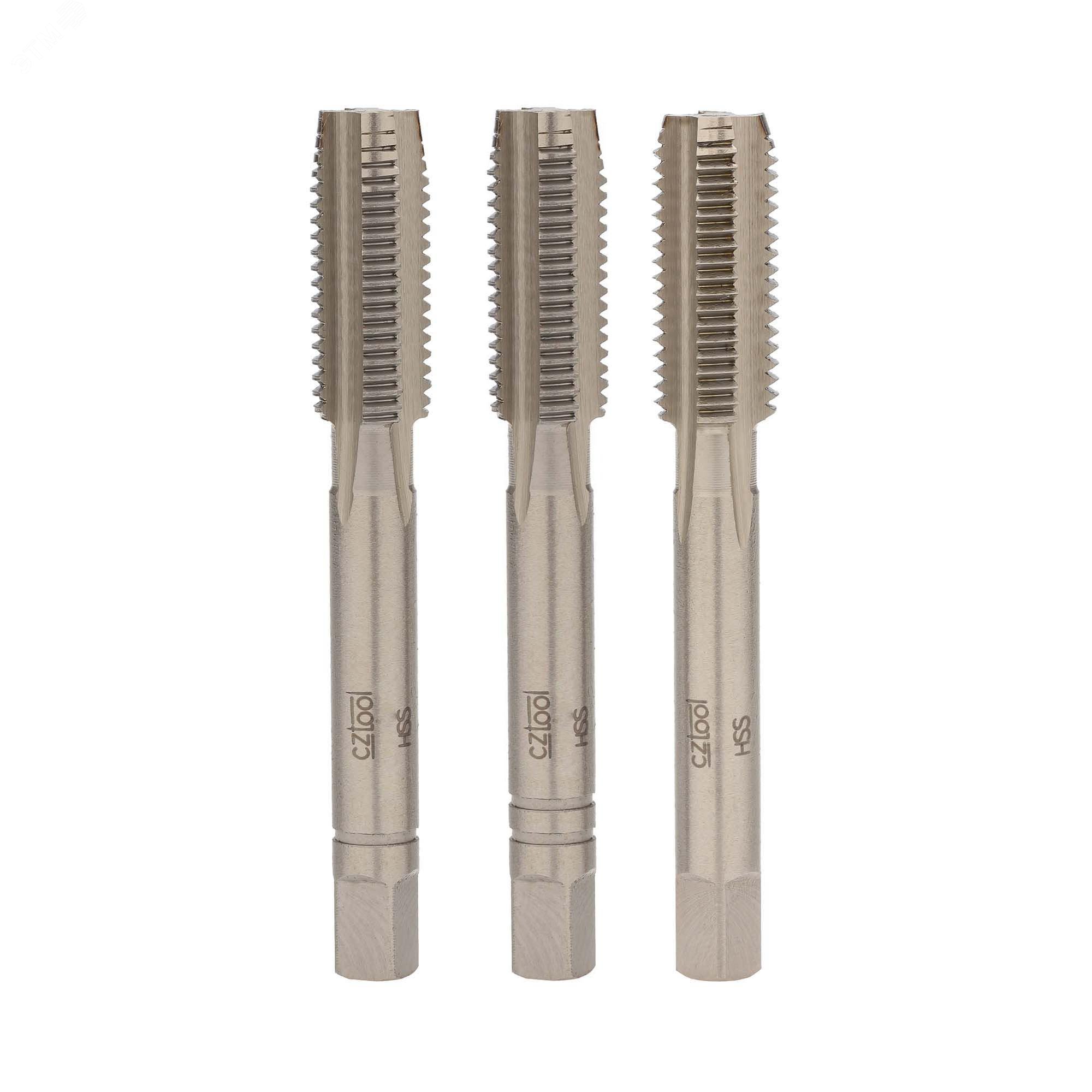 Изображение товара "Набор метчиков 3шт BSW 7/16""-14 HSS" (комплект)