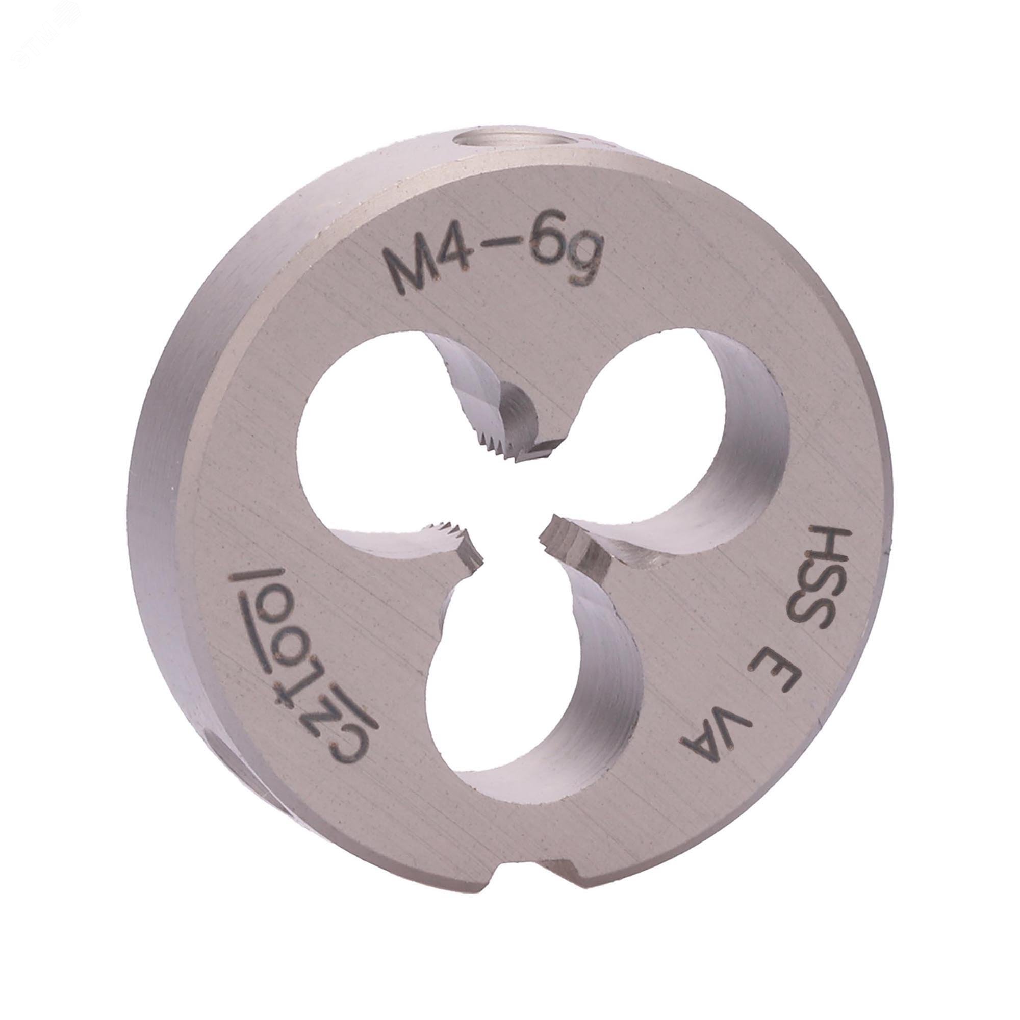 Изображение товара Плашка М4х0,7 HSSE-VA DIN22568 20мм для наружной метрической резьбы