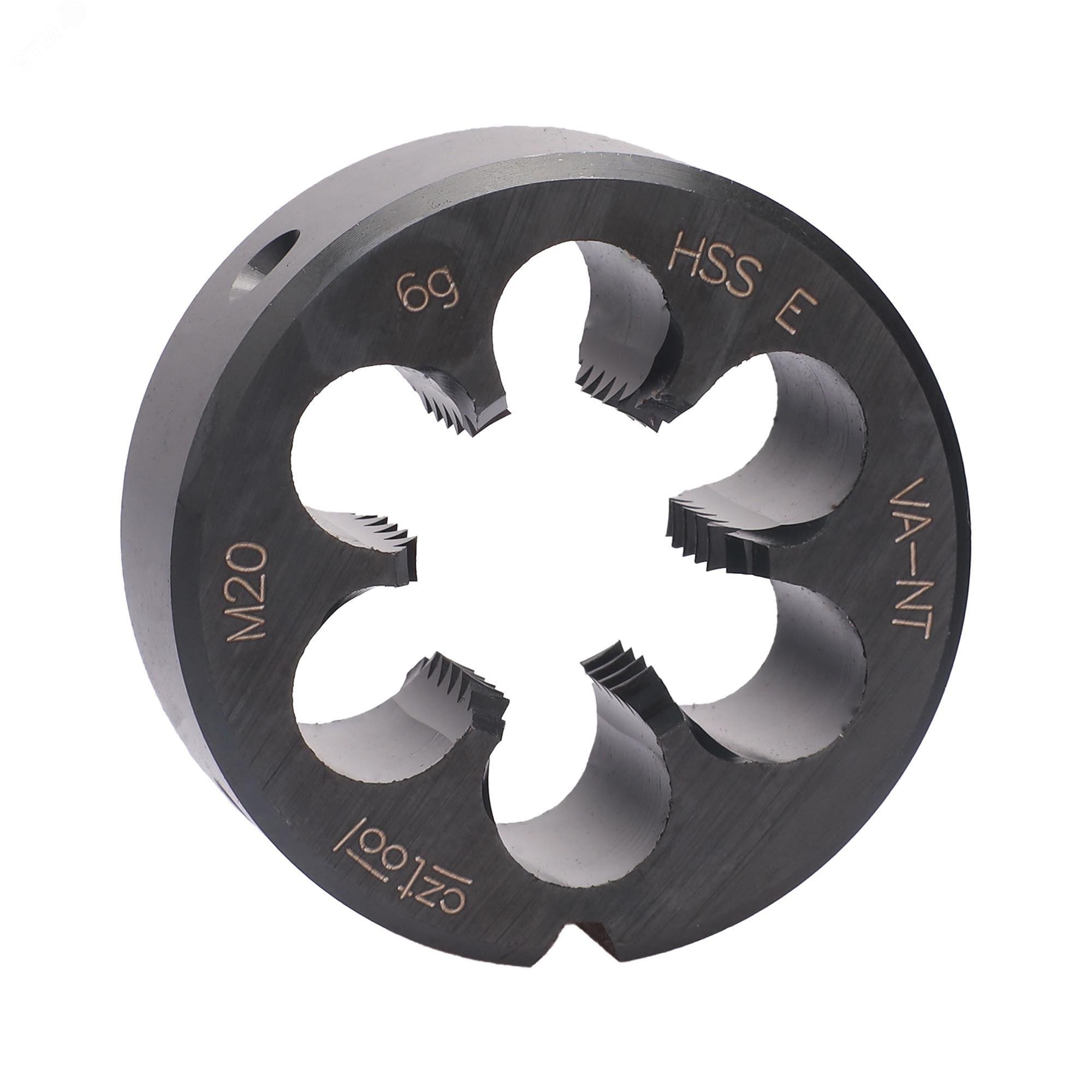 Изображение товара Плашка М20х2,5 HSSE-VA-NT DIN22568 6g 45х18мм высокое качество