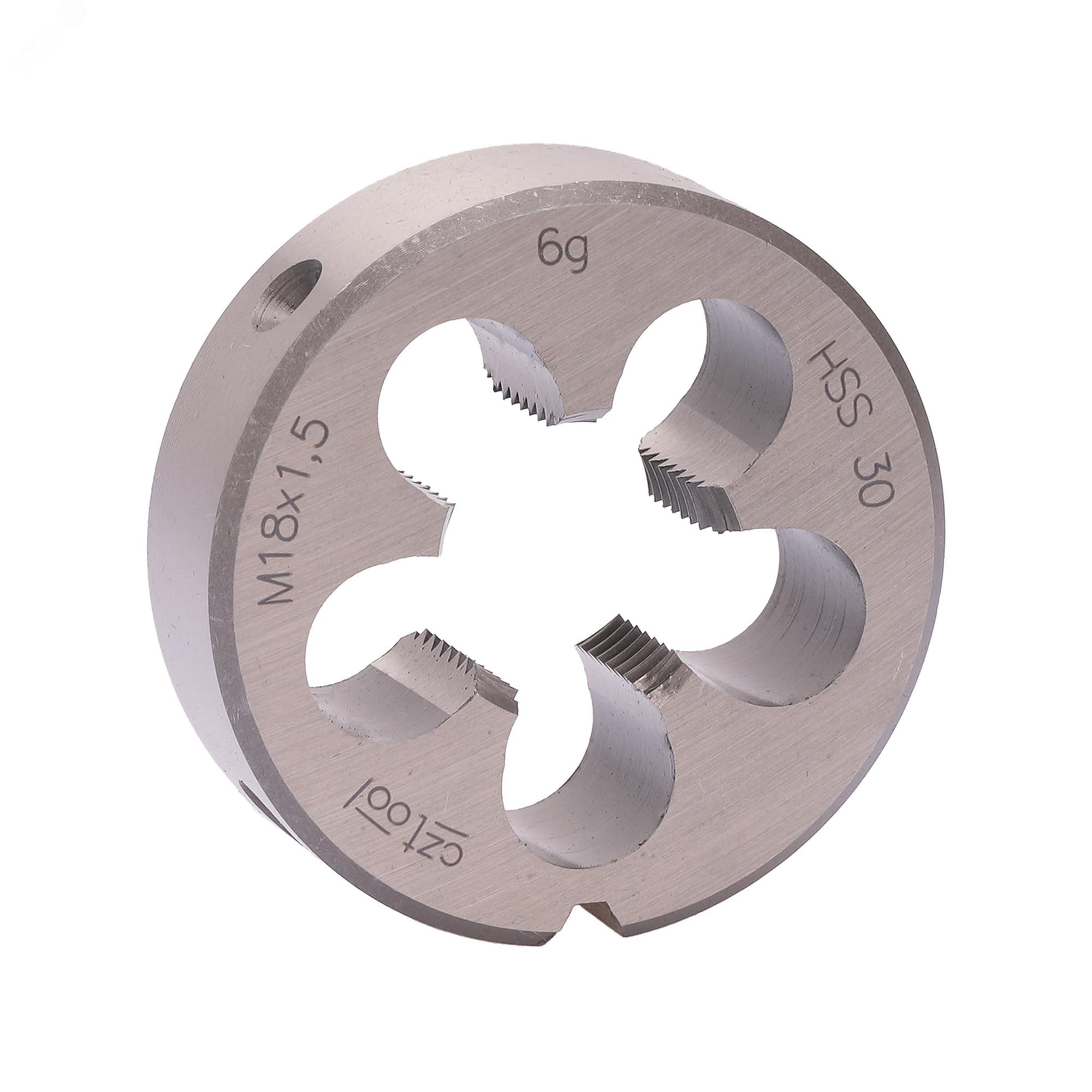 Изображение товара Плашка М18х1,5 HSS DIN22568 6g 45х14мм для нарезки резьбы