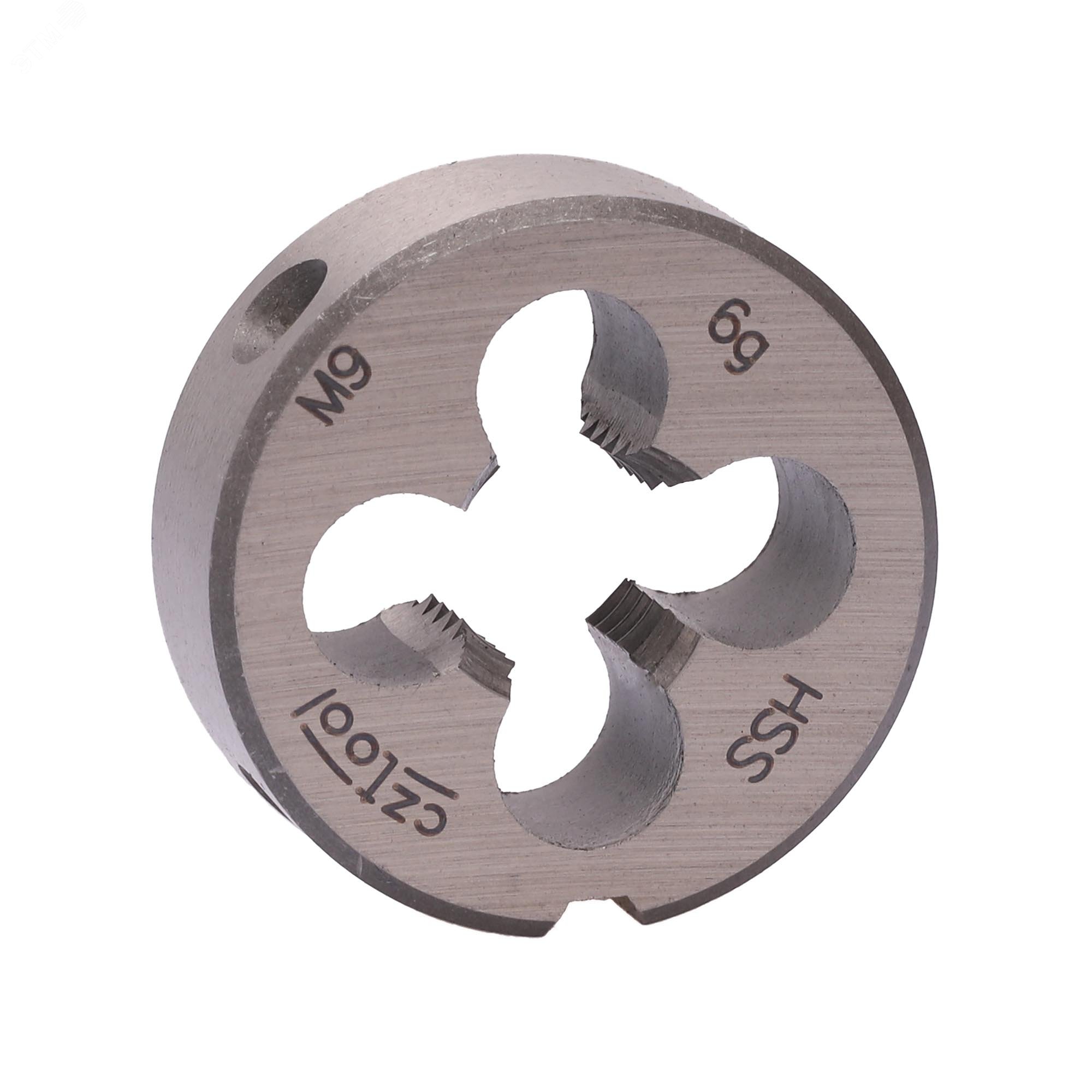 Изображение товара Плашка М9х1,25 HSS DIN22568 25x9 мм для нарезания резьбы в металлах