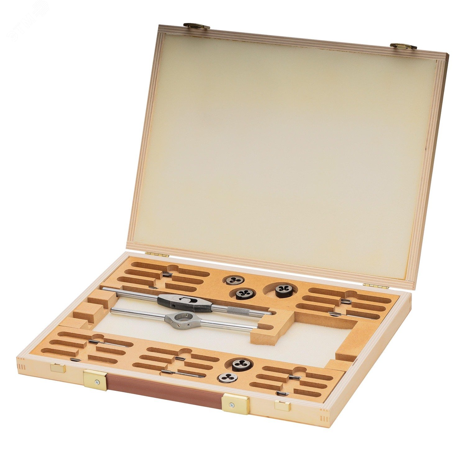 Изображение товара Набор метчиков и плашек UNF №5-№12 115CrV3 17пр качественный инструмент