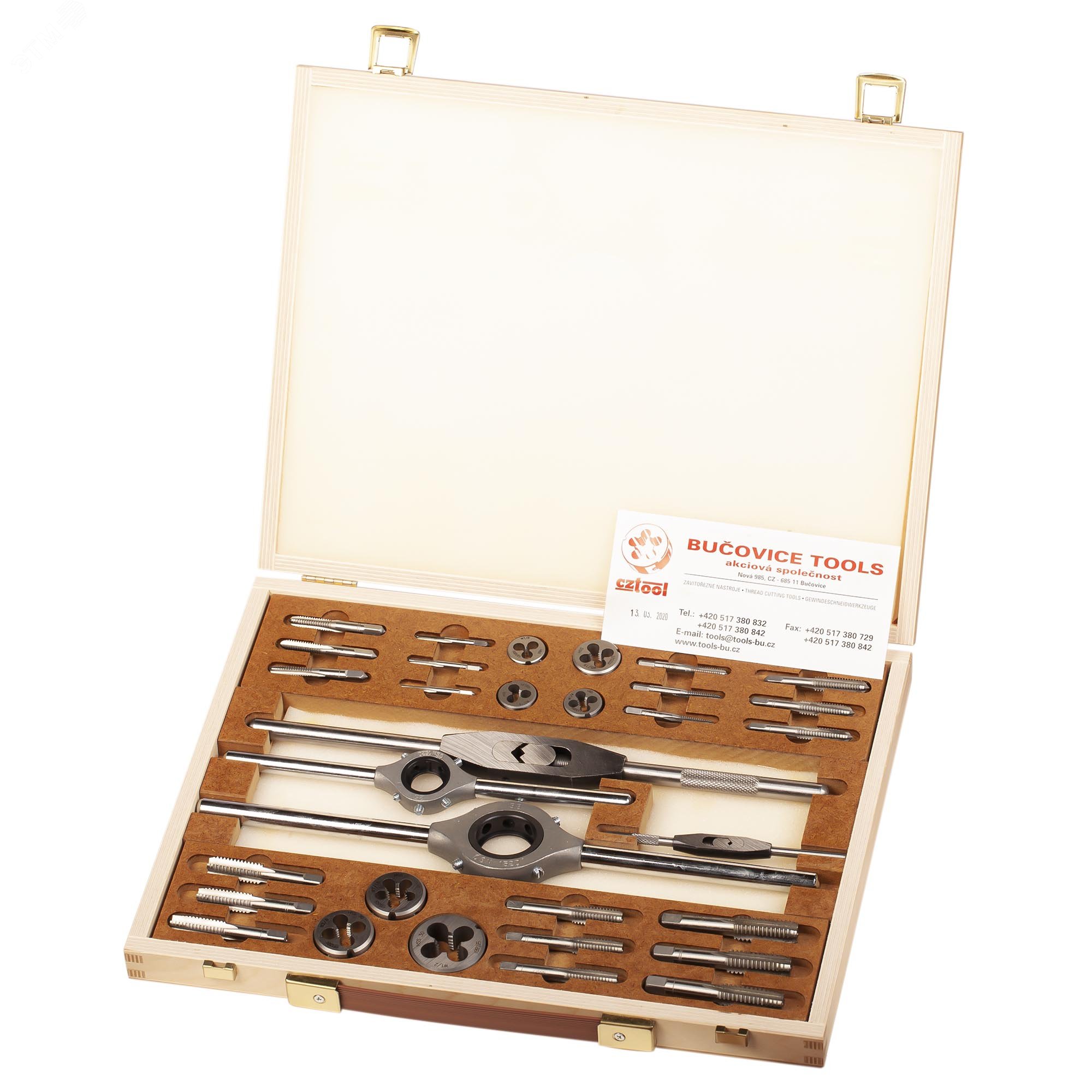 Изображение товара "Набор метчиков и плашек BSW 1/8""-1/2"" HSS 34пр " (набор)