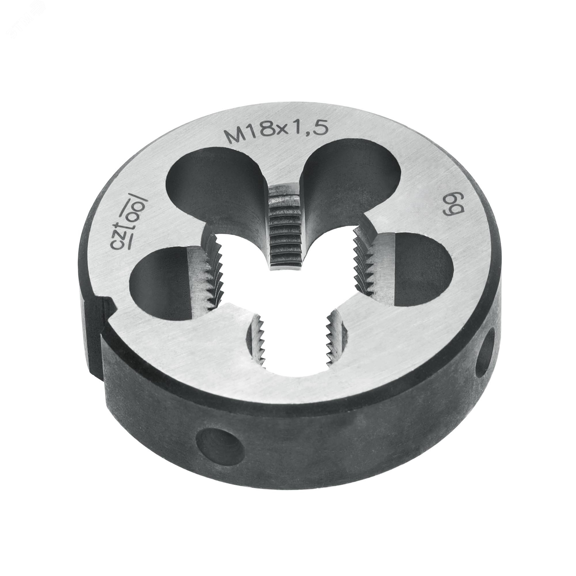 Изображение товара Плашка М18х1,5 из инструментальной стали для нарезания резьбы диаметром 45 мм