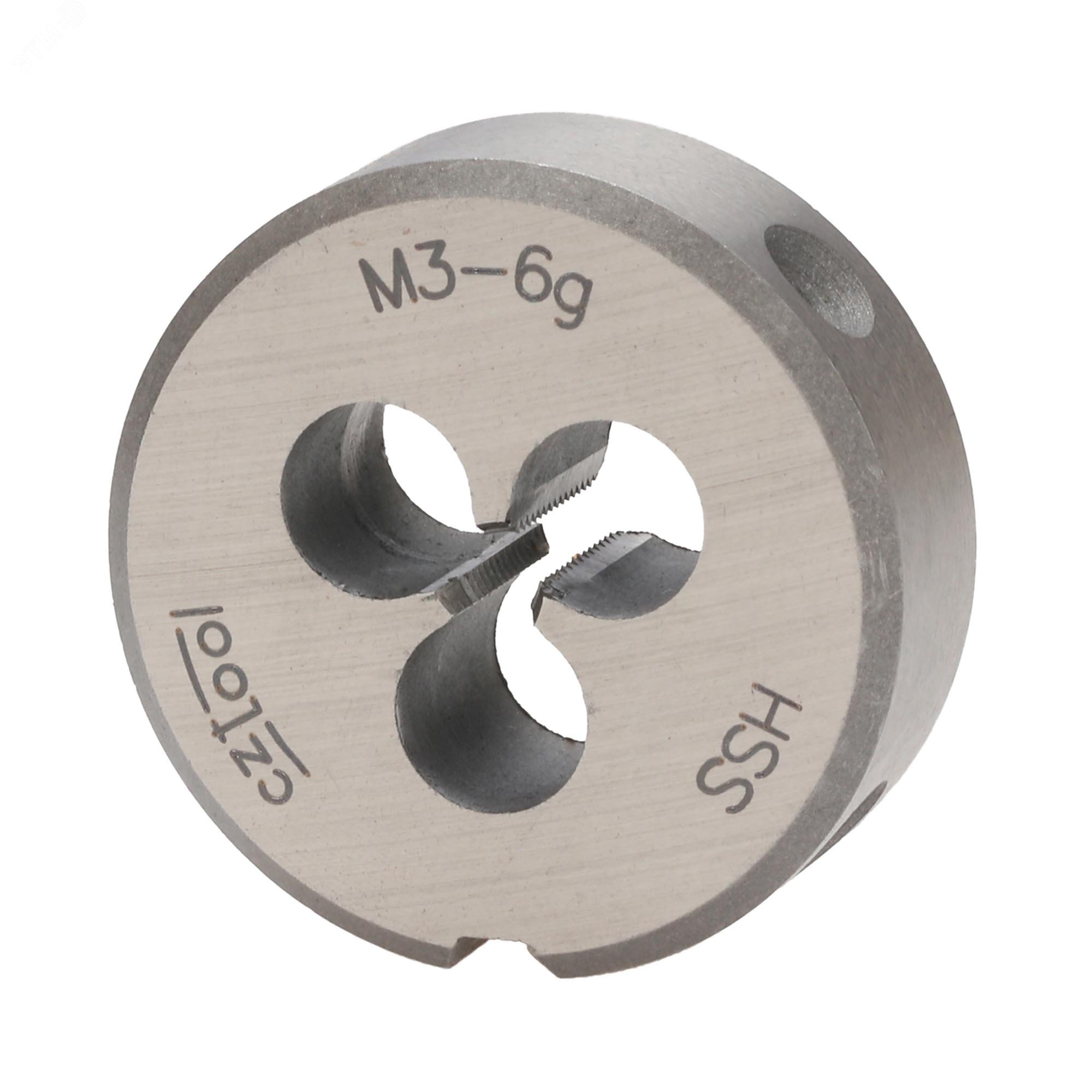 Изображение товара Плашка М3х0,5 HSS PN8/3225 6g 25х9мм (шт)