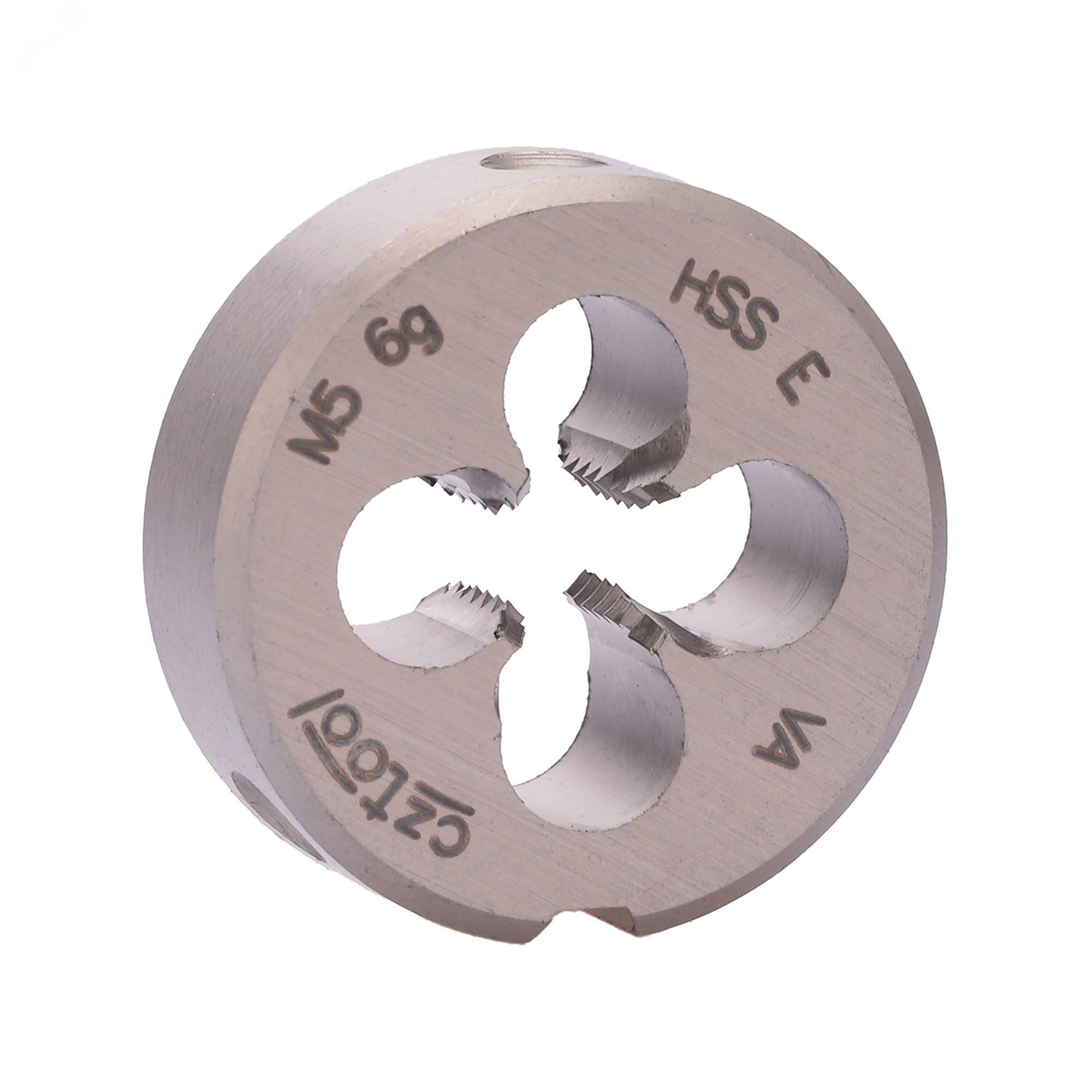 Изображение товара Плашка М5х0,8 HSSE-VA DIN22568 20мм для нарезания резьбы из стали и металлов