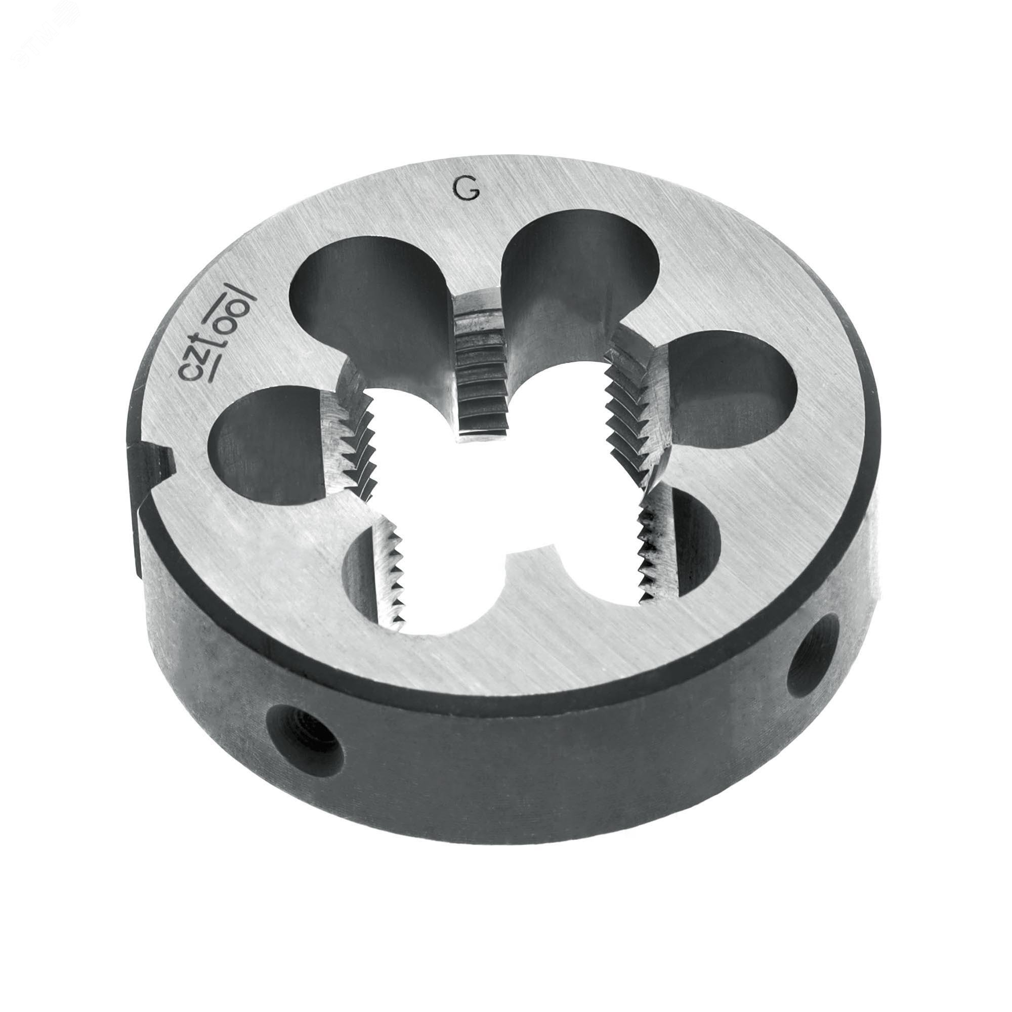 Изображение товара Плашка трубная G 1/8-28 115CrV3 DIN24231A 30x11мм Bucovice Tools