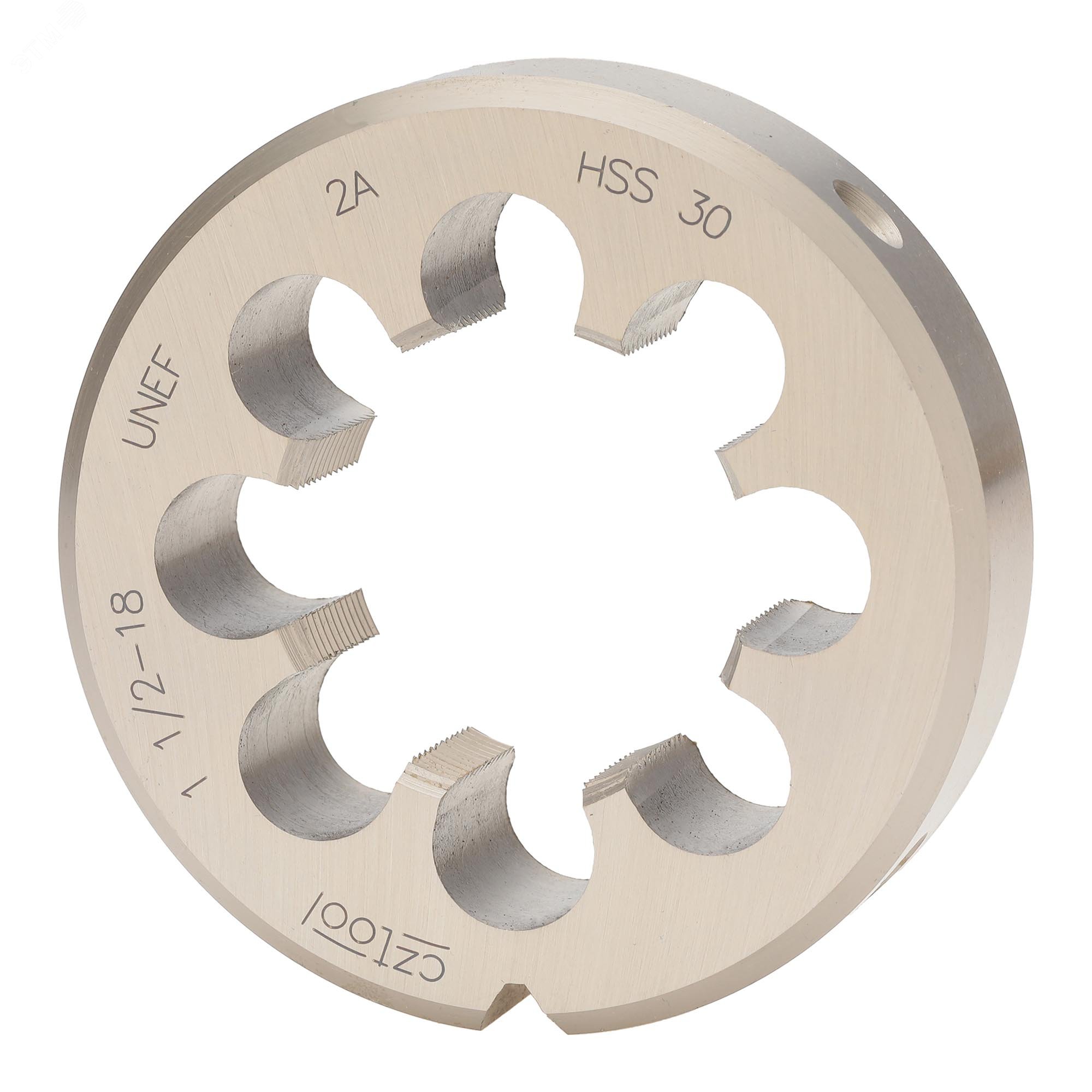 Изображение товара "Плашка дюймовая UNEF 1,1/2""-18 HSS DIN22568 2A 65x18мм " (шт)