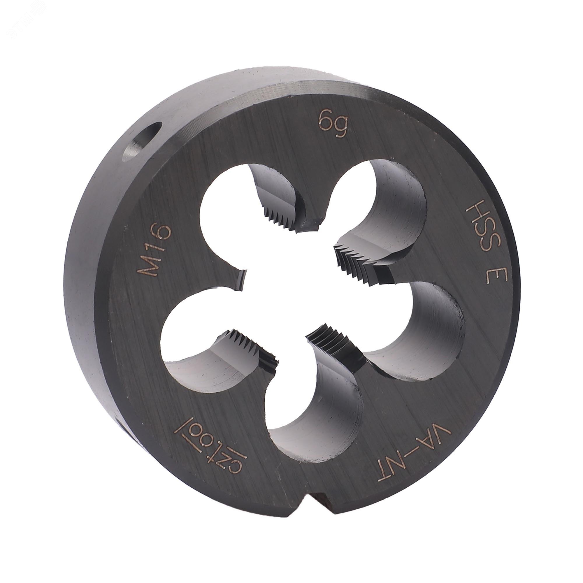 Изображение товара Плашка М16х2,0 DINEN22568 HSSE-VA-NT 45х18мм для наружной резьбы