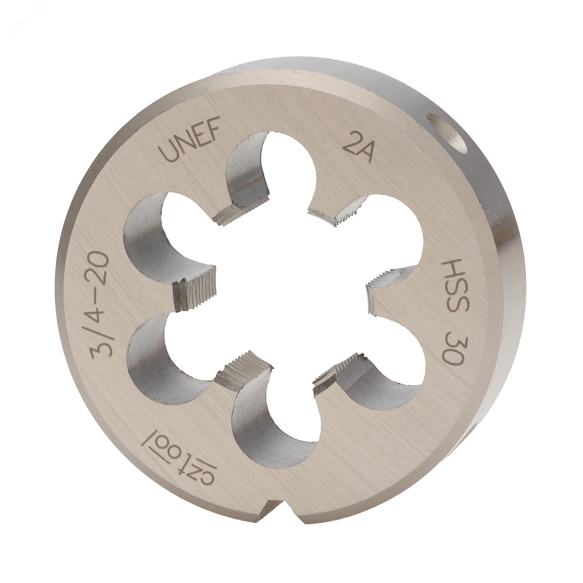 Изображение товара Плашка дюймовая UNEF 3/4-20 HSS DIN22568 ручная