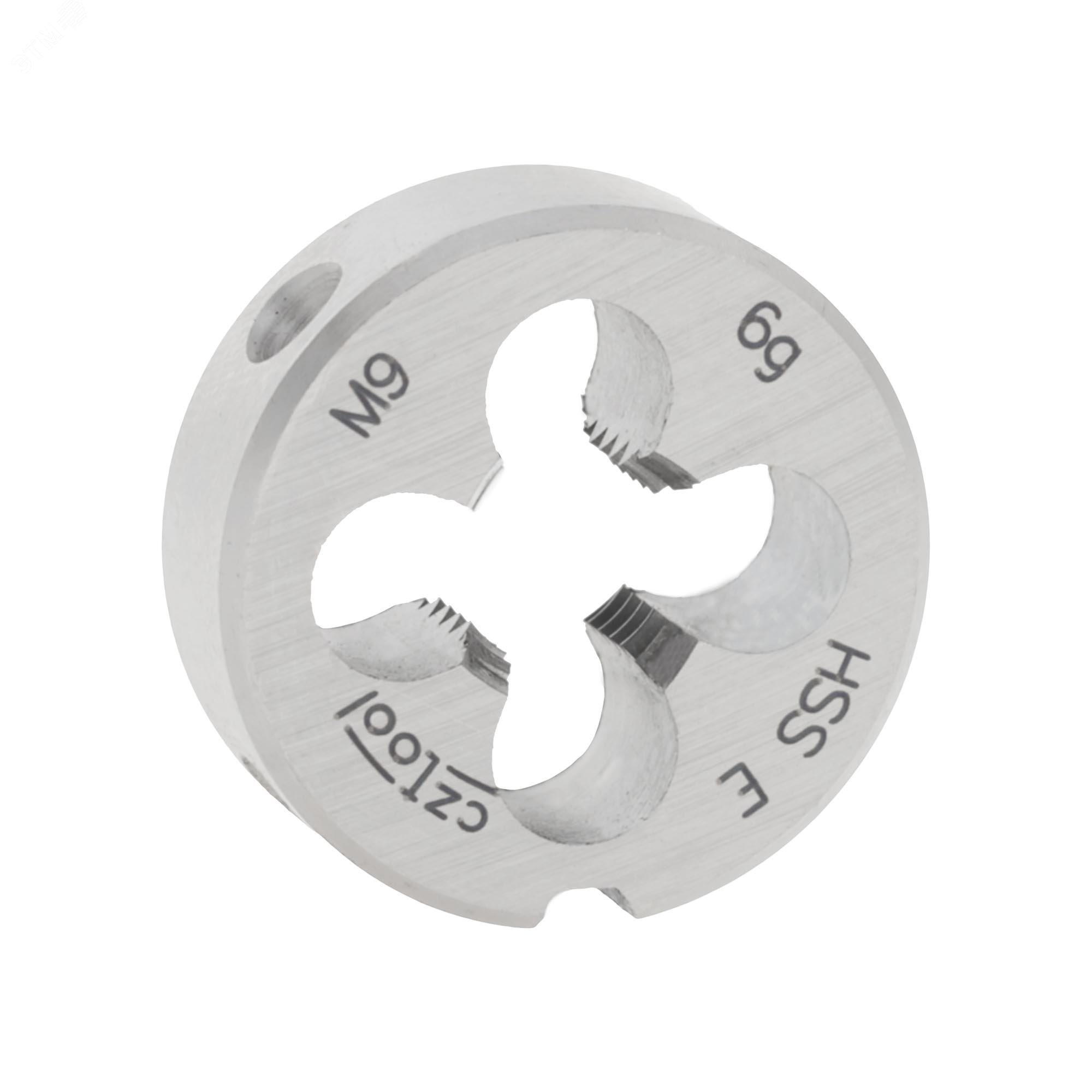 Изображение товара Плашка М9х1, 25 HSSE DIN22568 25х9мм - высококачественный инструмент для нарезания резьбы