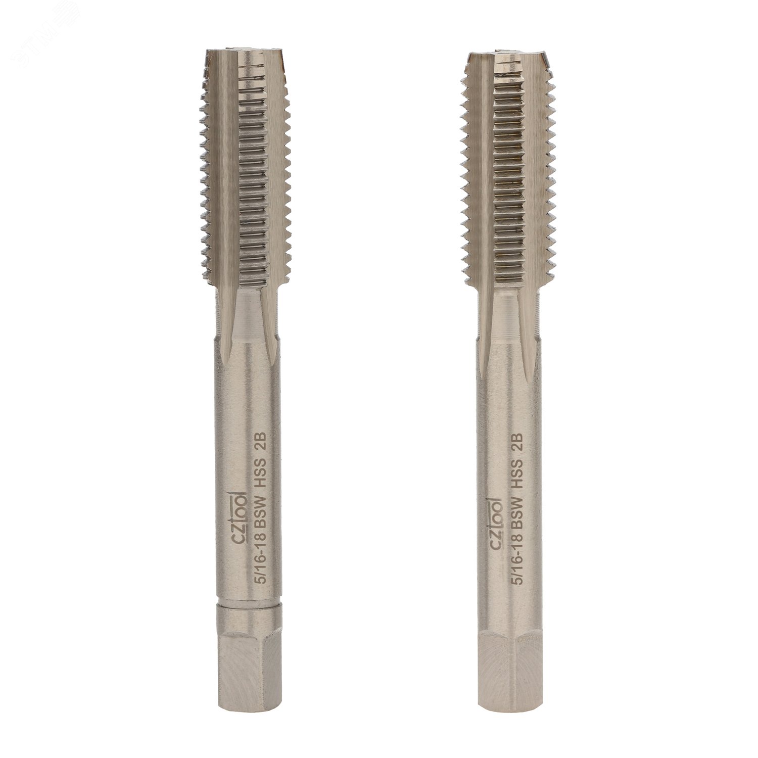 Изображение товара Набор метчиков 2шт BSW 5/16"-18 HSS для внутренней резьбы металлов