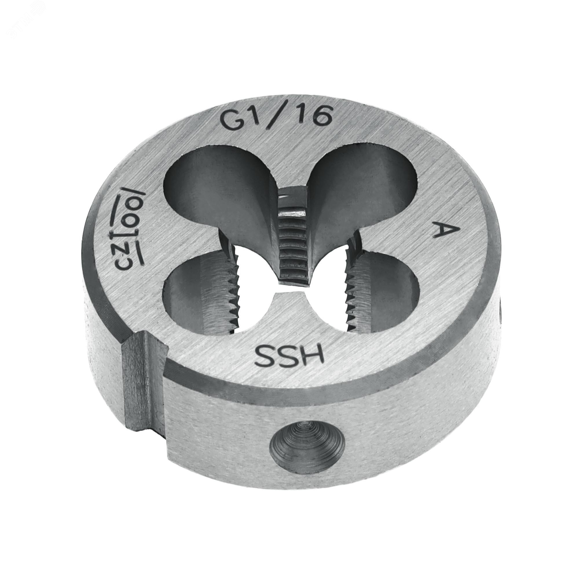 Изображение товара Плашка трубная G 1/16"-28 HSS DIN24231A 25x9мм для точной резьбы