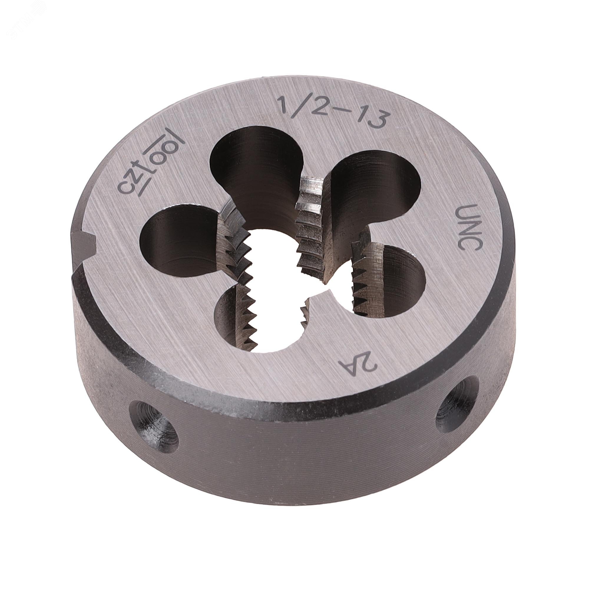 Изображение товара Плашка дюймовая UNC 1/2"-13 115CrV3 DIN22568 2A 38x14мм