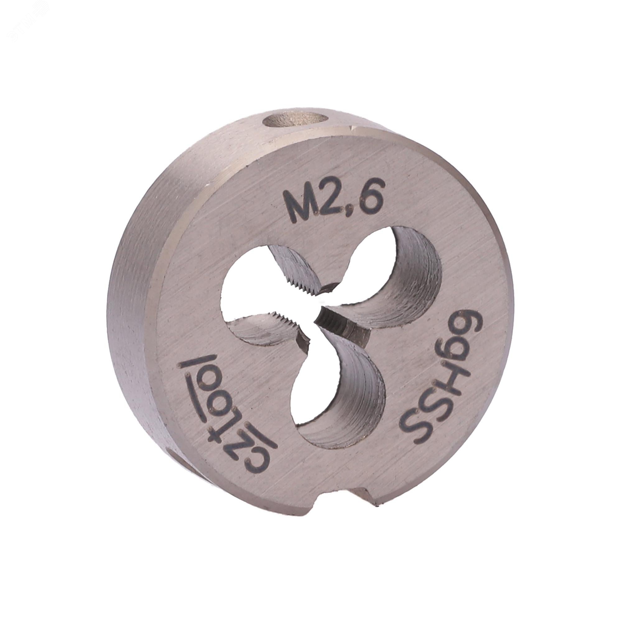 Изображение товара Плашка М2,6х0,45 HSS DIN22568 16 мм метрическая для резьбы