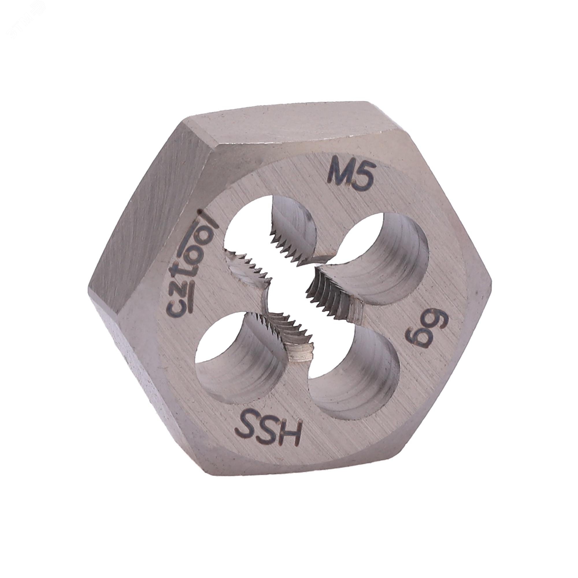 Изображение товара Плашка М5х0,8 HSS DIN 382 6g 18х7мм для нарезания резьбы по металлу