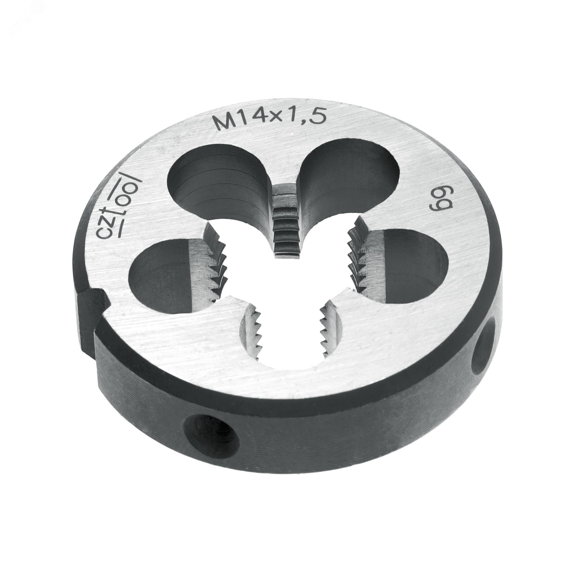 Изображение товара Плашка М14х1,5 115CrV3 DIN22568 6g 38х10мм - инструмент для резьбы