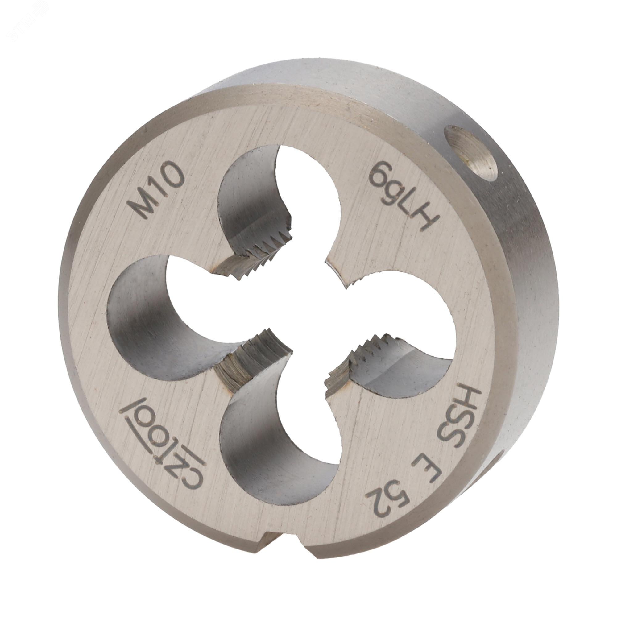 Изображение товара Плашка левая М10х1,5 HSSE-VA DIN22568 из быстрорежущей стали 30х11 мм