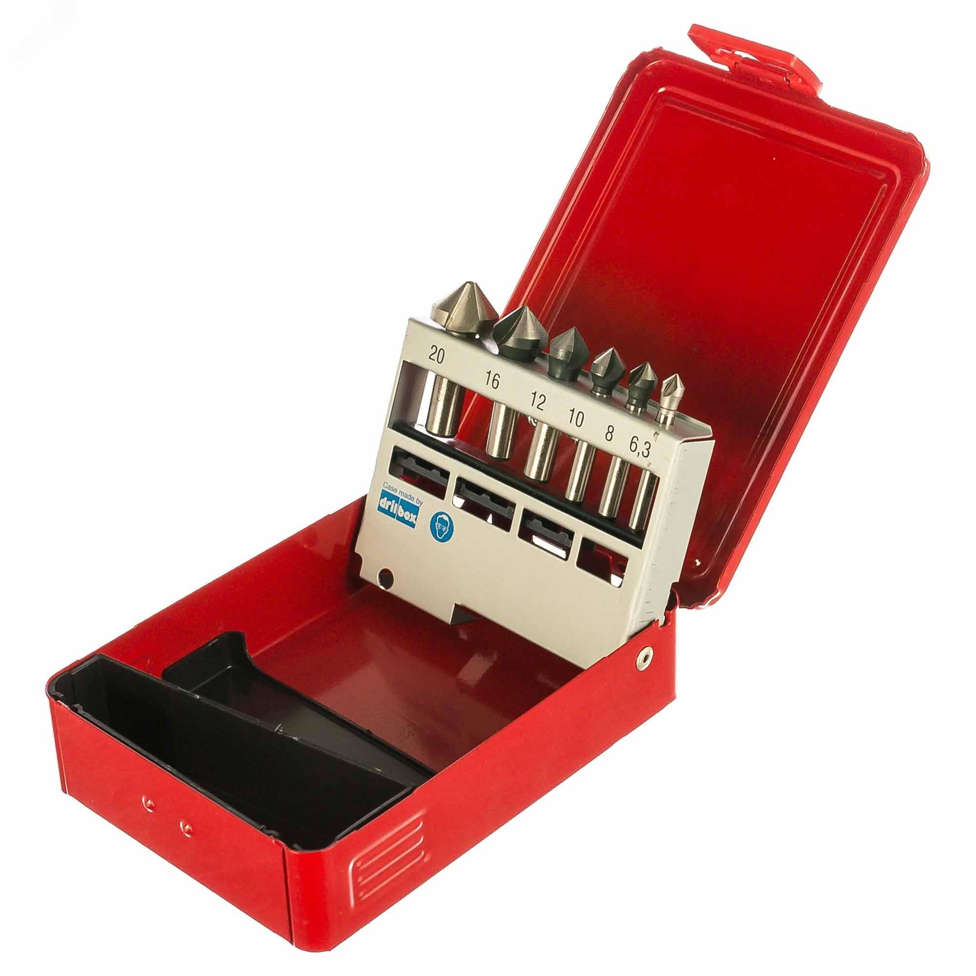 Изображение товара Набор зенковок 90° 6,3-20мм HSS-G 3z 6шт