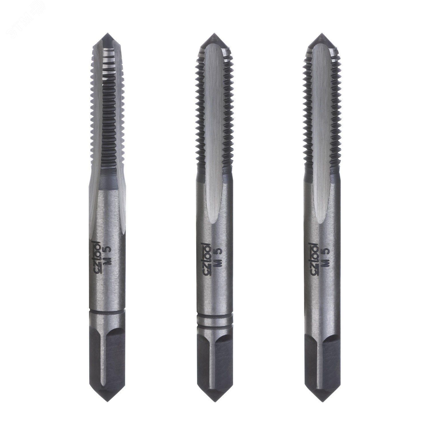 Изображение товара Набор метчиков 3шт М5х0,8 115CrV3 (комплект)