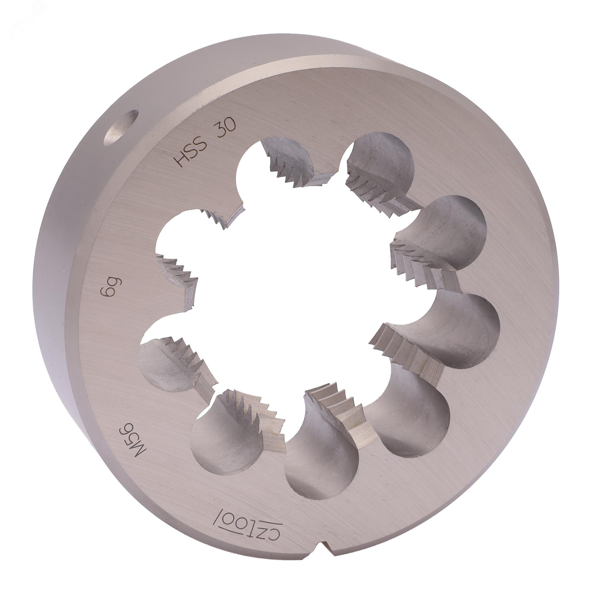 Изображение товара Плашка М56х5,5 HSS DIN22568 6g 105х36мм для нарезания резьбы