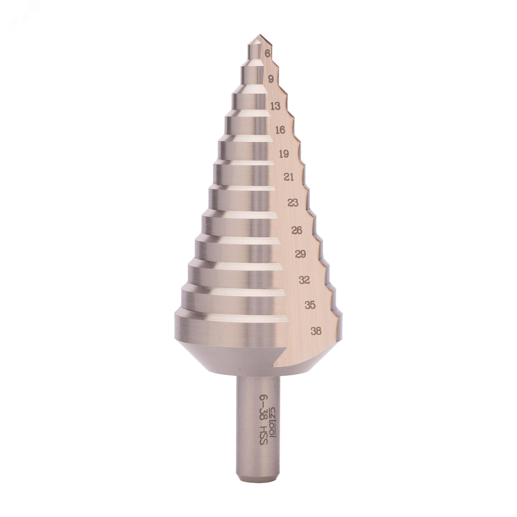 Изображение товара Сверло ступенчатое по металлу 6-38мм HSS-G высокое качество Чехия