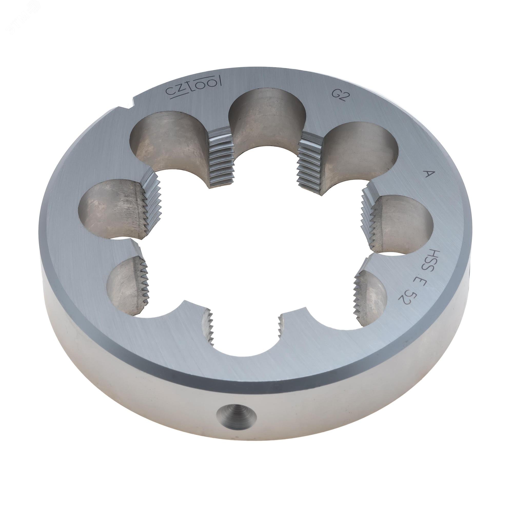 Изображение товара Плашка трубная G 2,0-11 HSSE DIN24231A 105x22мм для нарезания наружной резьбы