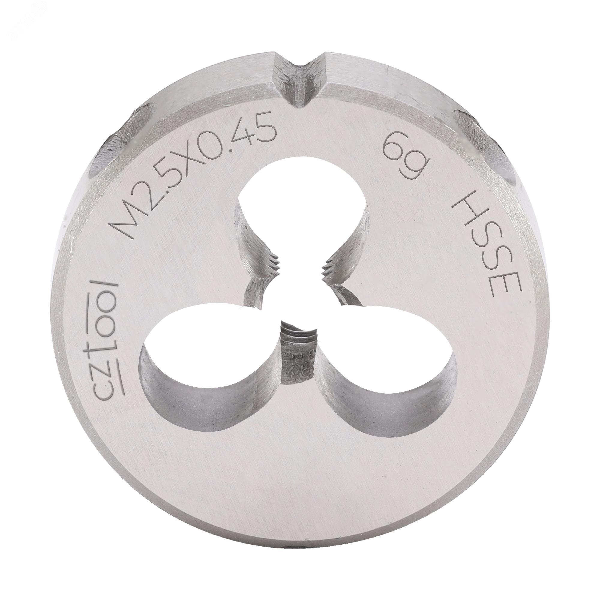 Изображение товара Плашка М2,5х0,45 DINEN22568 HSSE 6g с внешним диаметром 16 мм