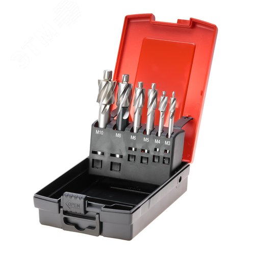 Изображение товара Набор цековок М3-M10 DIN373 HSSE-Co5 6шт (набор)