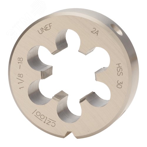 Изображение товара "Плашка дюймовая UNEF 1,1/8""-18 HSS DIN22568 2A 65x18мм " (шт)