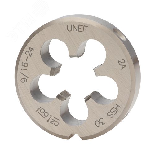 Изображение товара "Плашка дюймовая UNEF 9/16""-24 HSS DIN22568 2A 38x10мм " (шт)