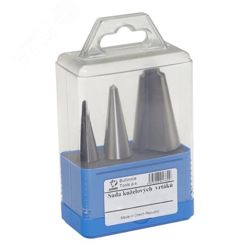 Изображение товара Набор конусных сверл по металлу 3,5-14/6-20/16-30mm HSS-G 3шт (набор)