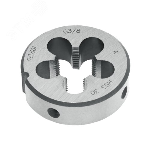 Изображение товара "Плашка трубная G 3/8""-19 HSS DIN24231A 45x14мм " (шт)