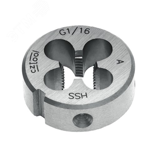 Изображение товара "Плашка трубная G 1/16""-28 HSS DIN24231A 25x9мм " (шт)