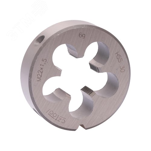 Изображение товара Плашка М22х1,5 HSS DIN22568 6g 55х16мм (шт)