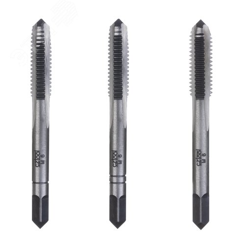 Изображение товара Набор метчиков 3шт М6х1,0 115CrV3 (комплект)