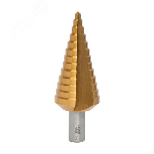 Изображение товара Сверло ступенчатое по металлу 4-20мм HSSE-Co5 TiN (шт)