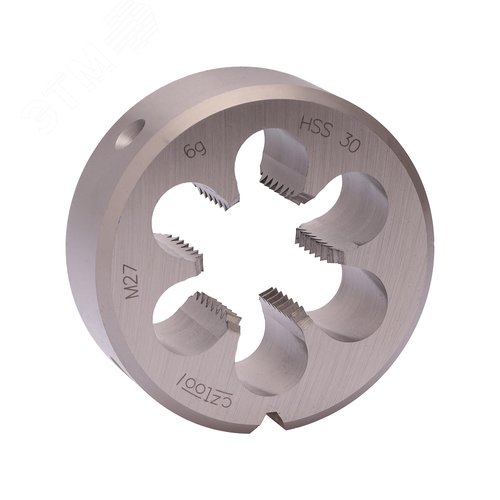 Изображение товара Плашка М27х3,0 HSS DIN22568 6g 65х25мм (шт)