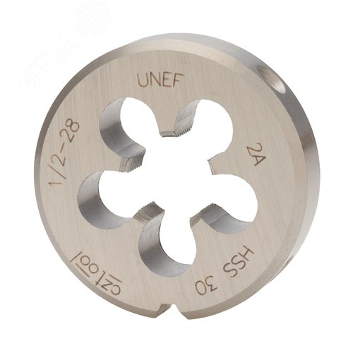 Изображение товара "Плашка дюймовая UNEF 1/2""-28 HSS DIN22568 2A 38x10мм " (шт)