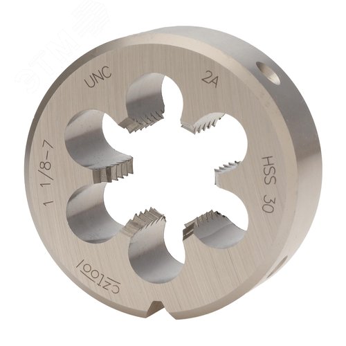 Изображение товара "Плашка дюймовая UNC 1,1/8""-7 HSS DIN22568 2A 65x25мм " (шт)