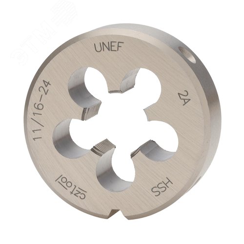Изображение товара "Плашка дюймовая UNEF 11/16""-24 HSS DIN22568 2A 45x14мм " (шт)