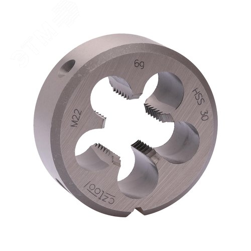 Изображение товара Плашка М22х2,5 HSS DIN22568 6g 55х22мм (шт)