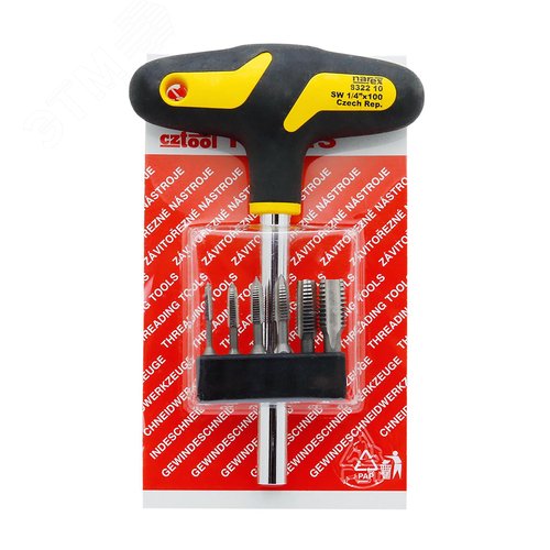 Изображение товара Набор метчиков для шуруповерта M3-M10 HSS 7пр (шт)