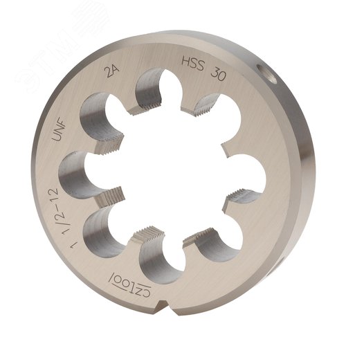 Изображение товара "Плашка дюймовая UNF 1,1/2""-12 HSS DIN22568 2A 75x20мм " (шт)